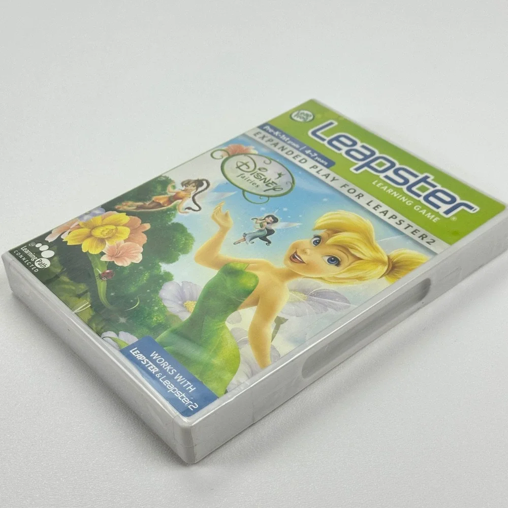 LeapFrog Leapster Learning Game Disney Fairies Tinker Bell‎ Math Ages 4-7 NEW